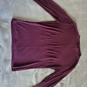 Small burgundy long sleeve